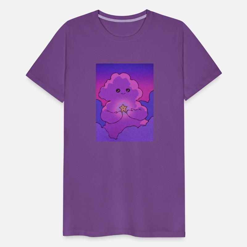 Cute Purple Cloud With Little Star