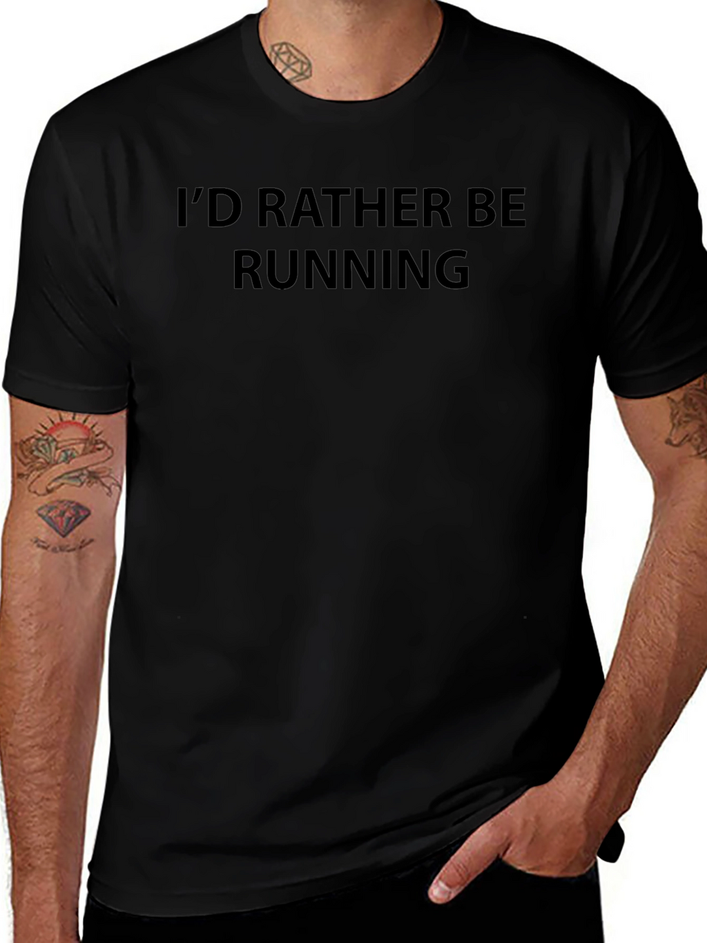 Id Rather Be Running - Mens Graphic T-Shirt