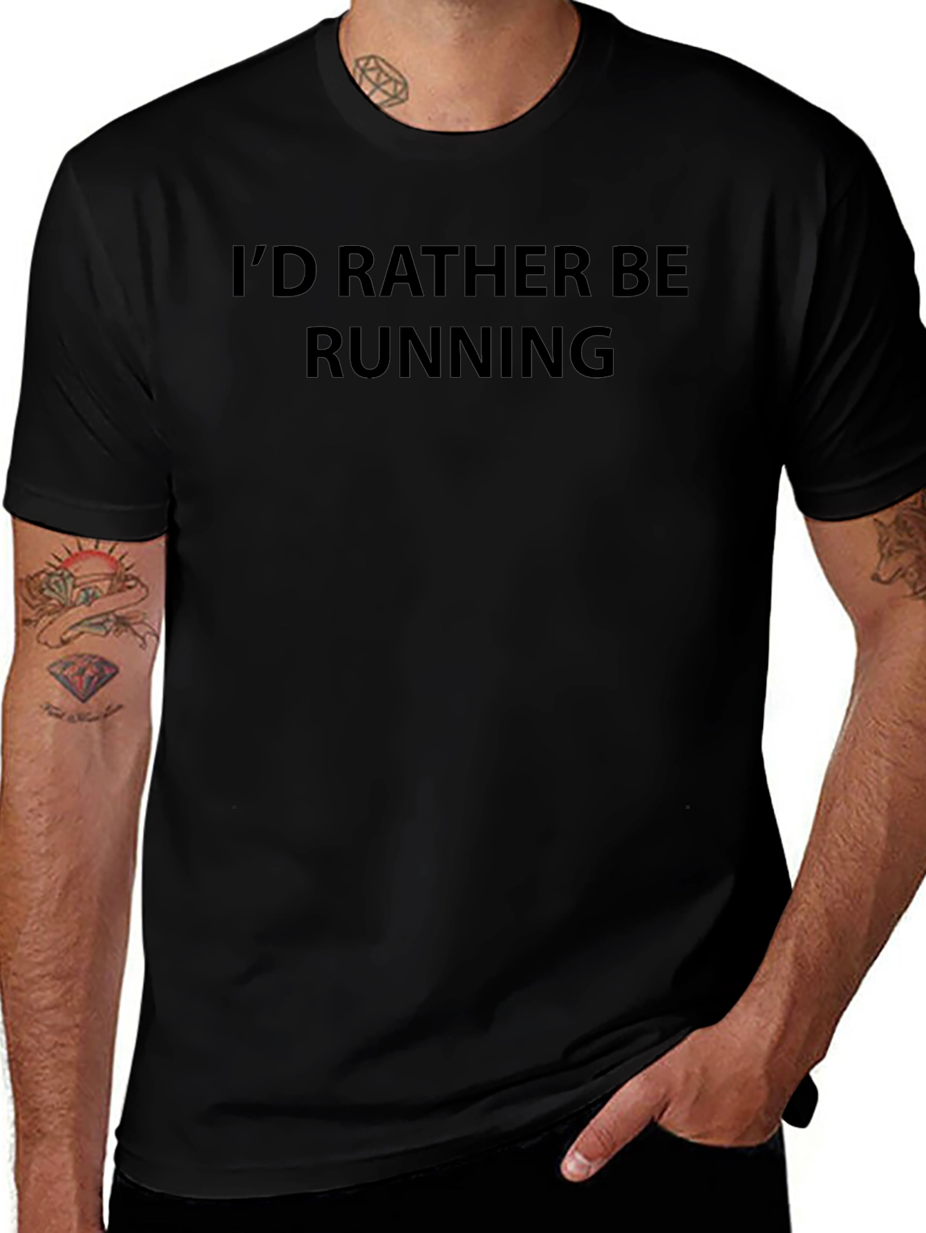 Id Rather Be Running - Mens Graphic T-Shirt