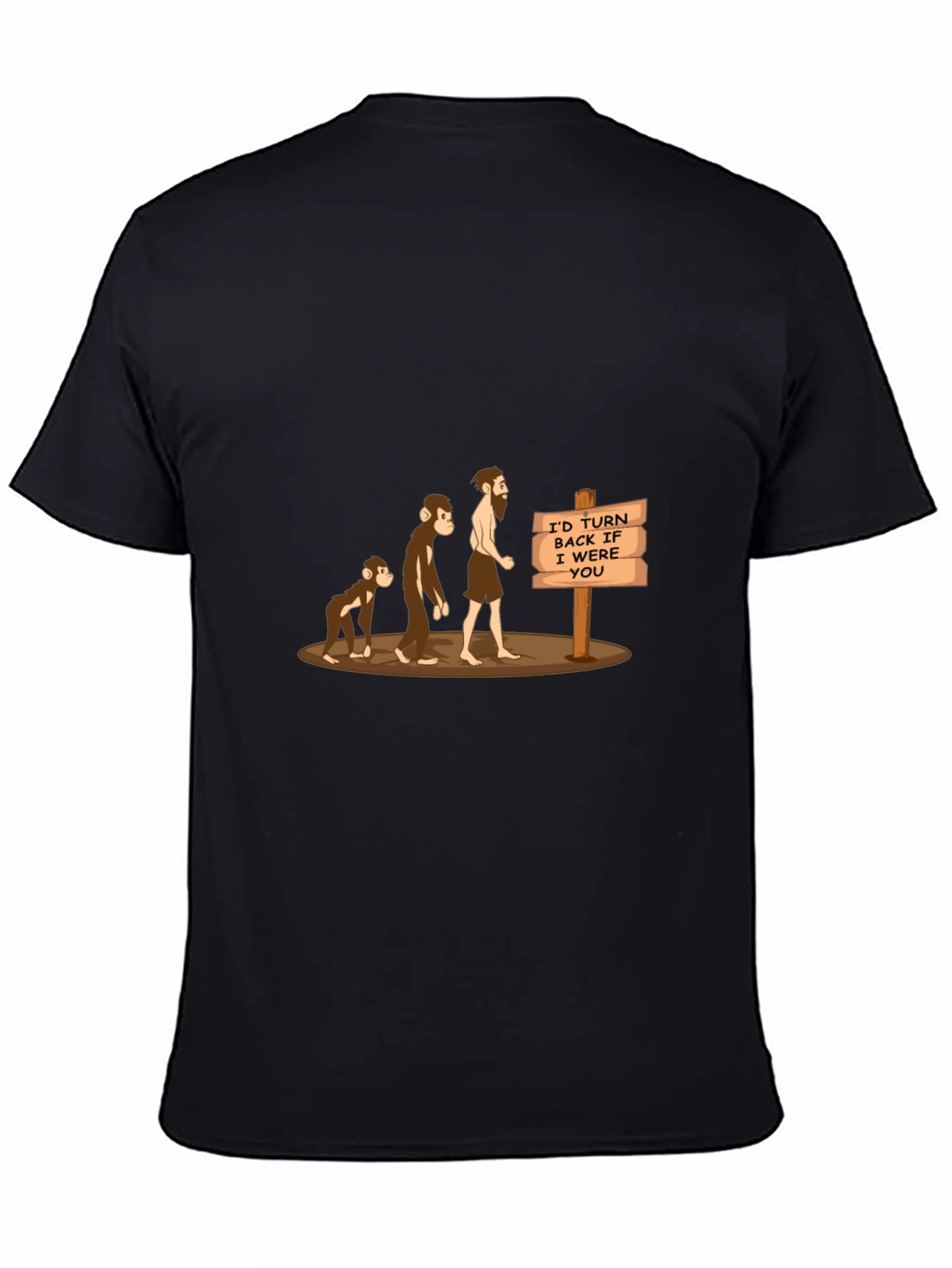 Evolution Humor T-Shirt: Id Turn Back