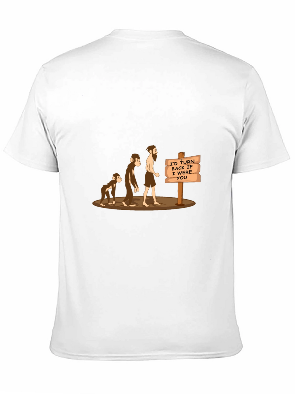 Evolution Humor T-Shirt: Id Turn Back