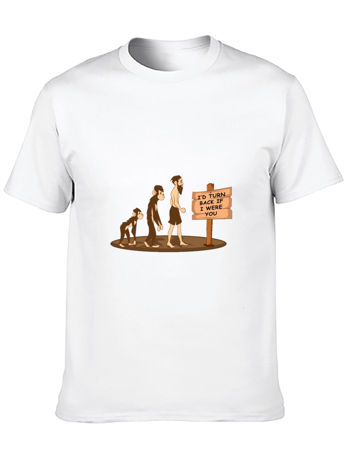 Evolution Humor T-Shirt: Id Turn Back