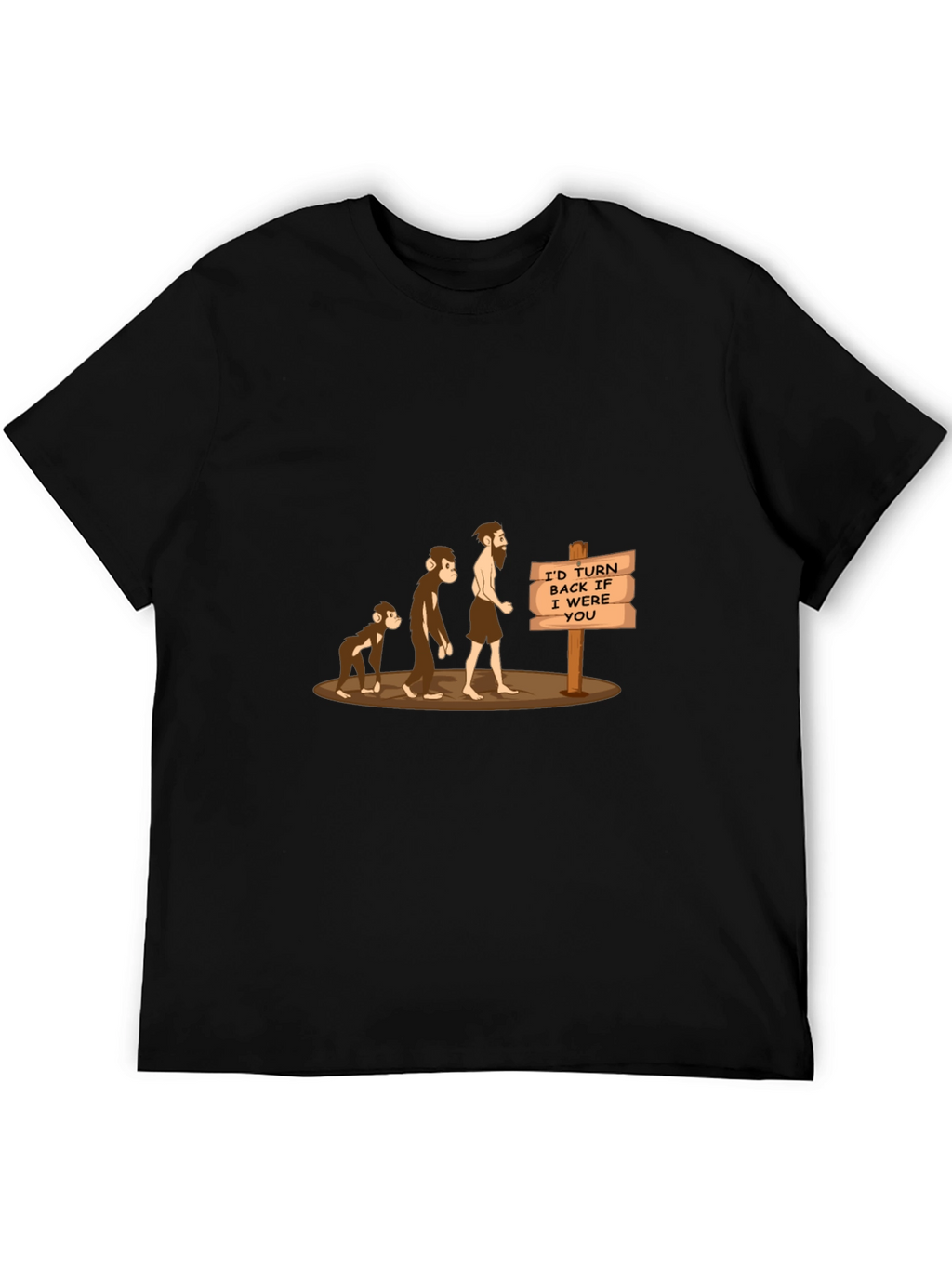 Evolution Humor T-Shirt: Id Turn Back