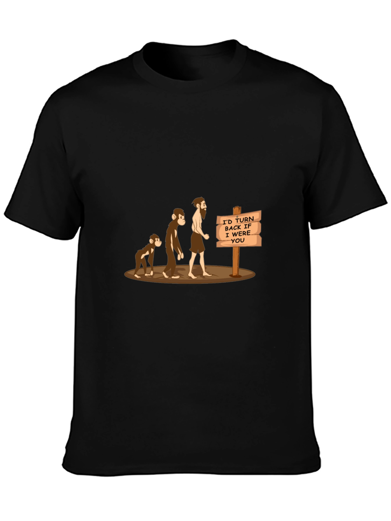 Evolution Humor T-Shirt: Id Turn Back