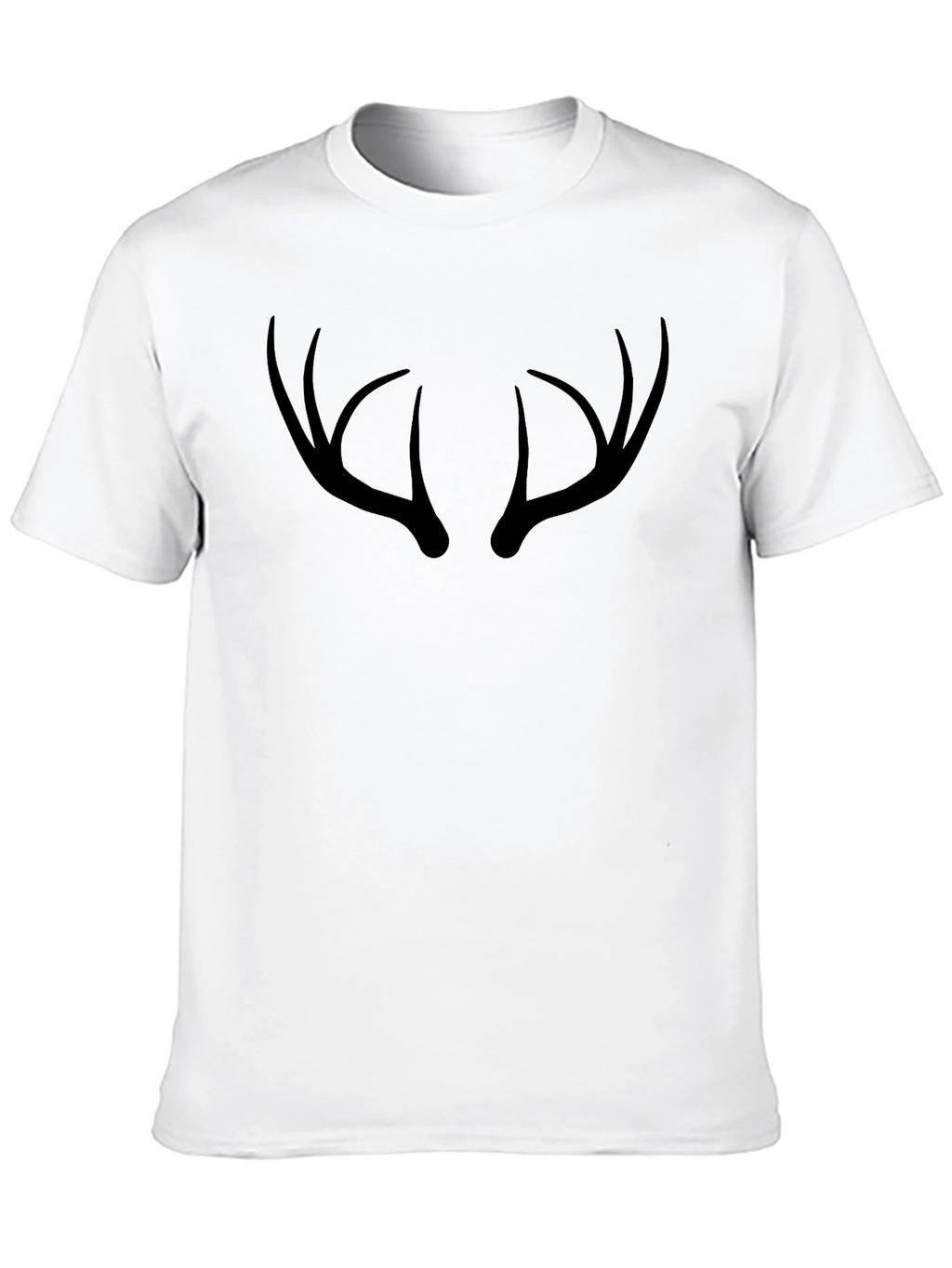 Antler Graphic Tee - Black Crew Neck T-Shirt