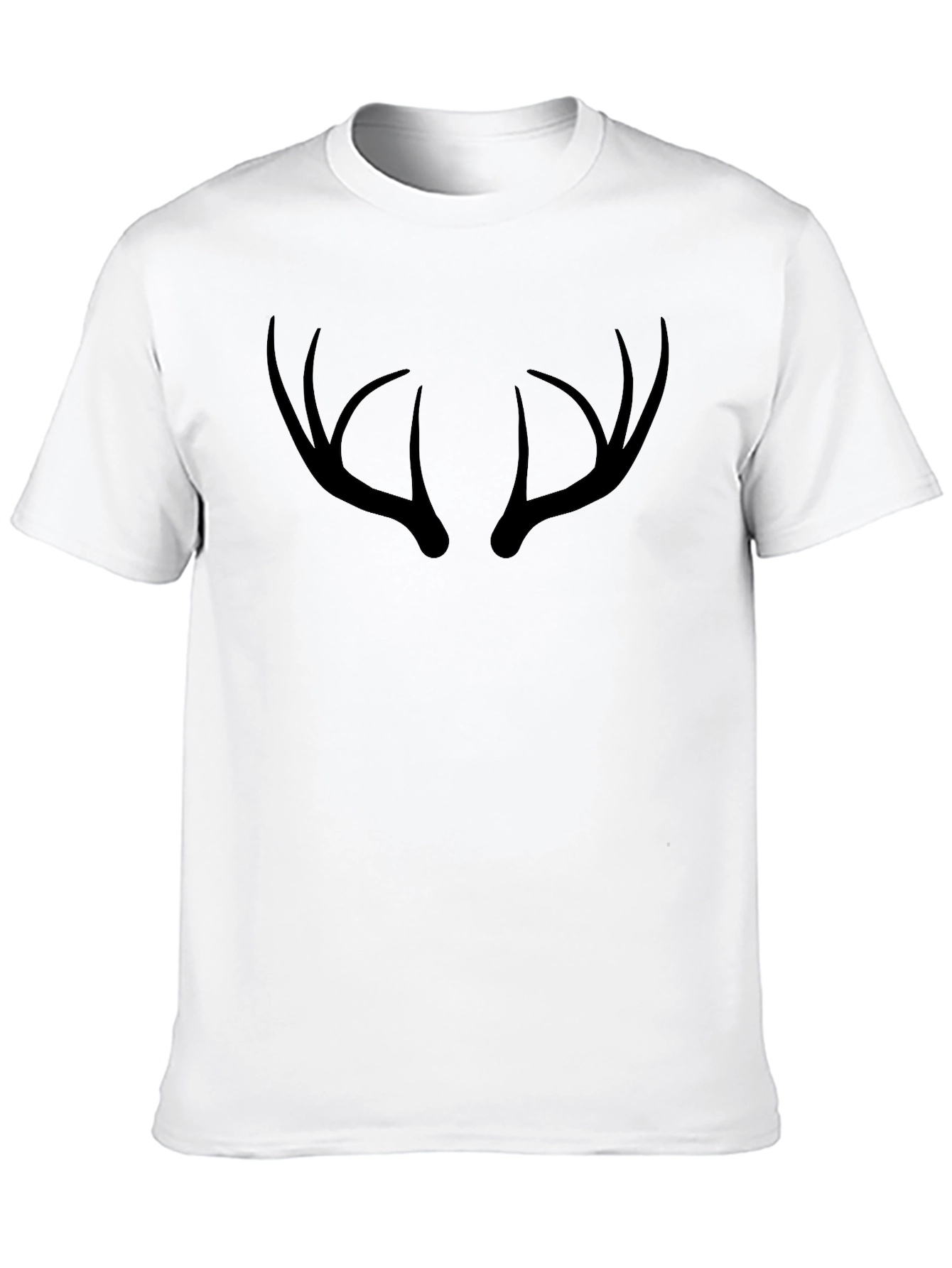 Antler Graphic Tee - Black Crew Neck T-Shirt