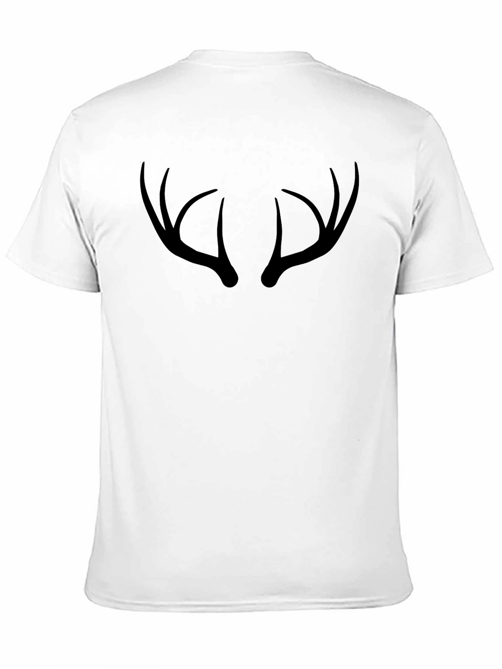 Antler Graphic Tee - Black Crew Neck T-Shirt
