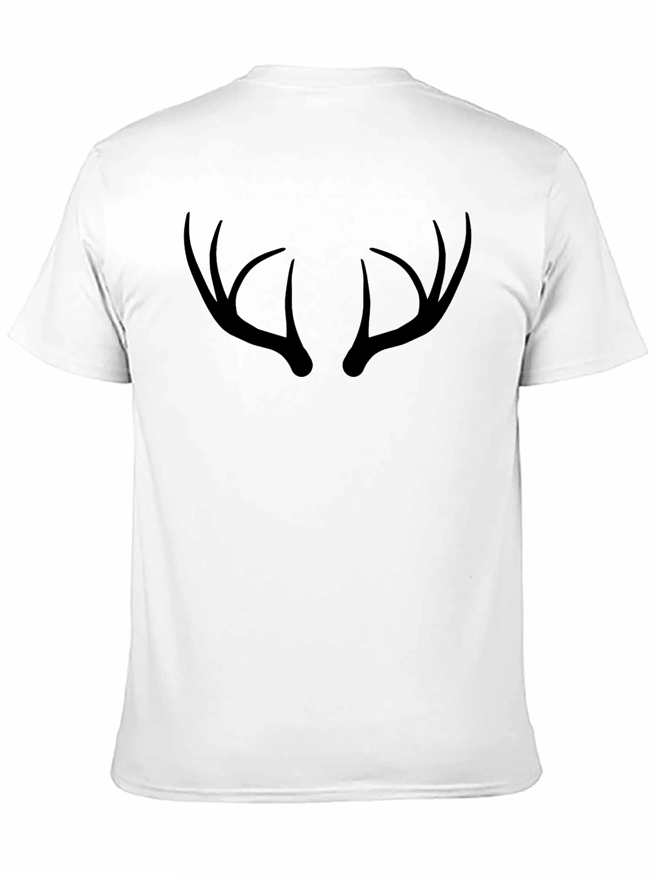Antler Graphic Tee - Black Crew Neck T-Shirt