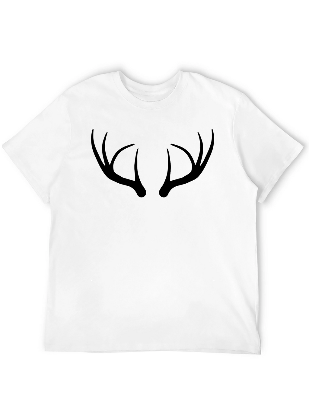 Antler Graphic Tee - Black Crew Neck T-Shirt