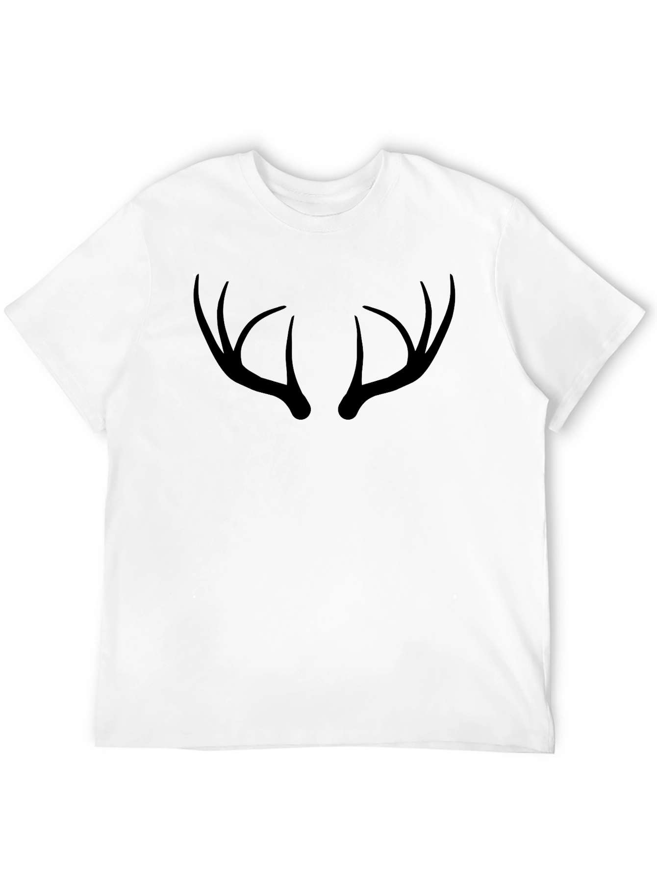 Antler Graphic Tee - Black Crew Neck T-Shirt
