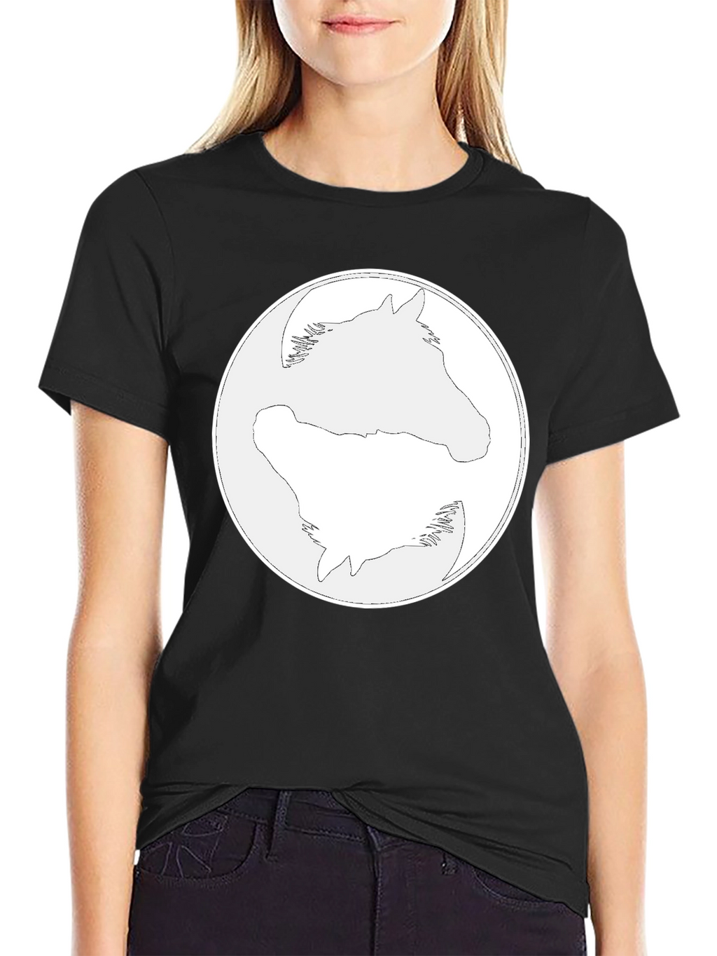 Yin Yang Horse Graphic Tee