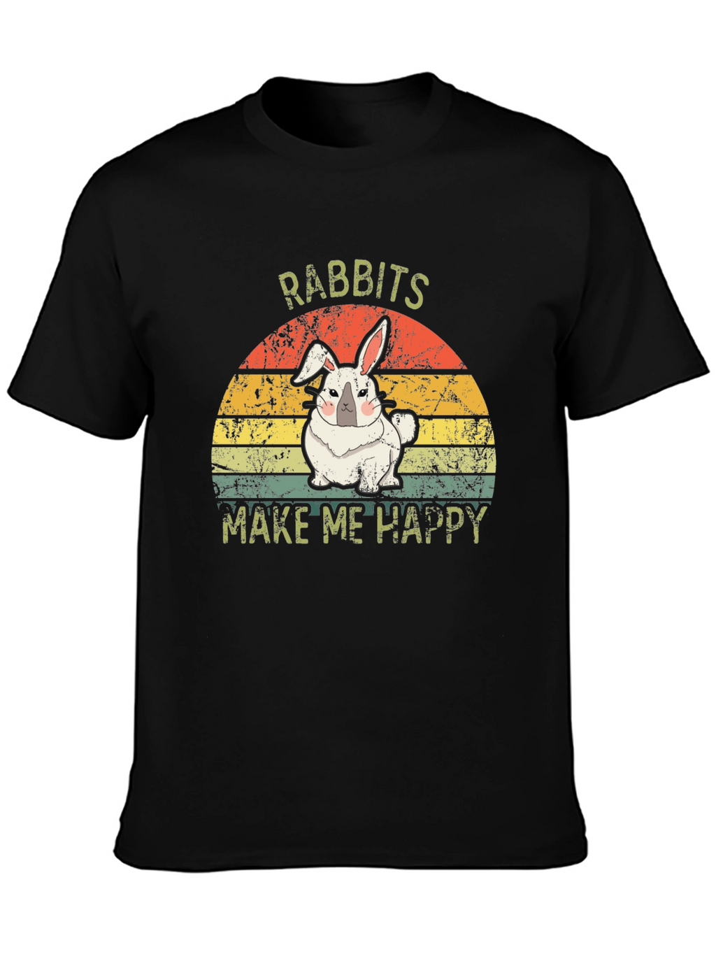 Rabbits Make Me Happy Graphic Tee