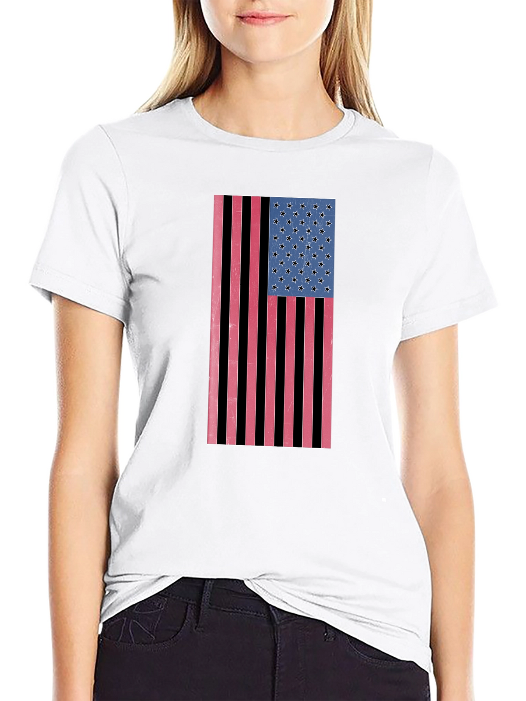 American Flag Graphic Tee - Patriotic Style