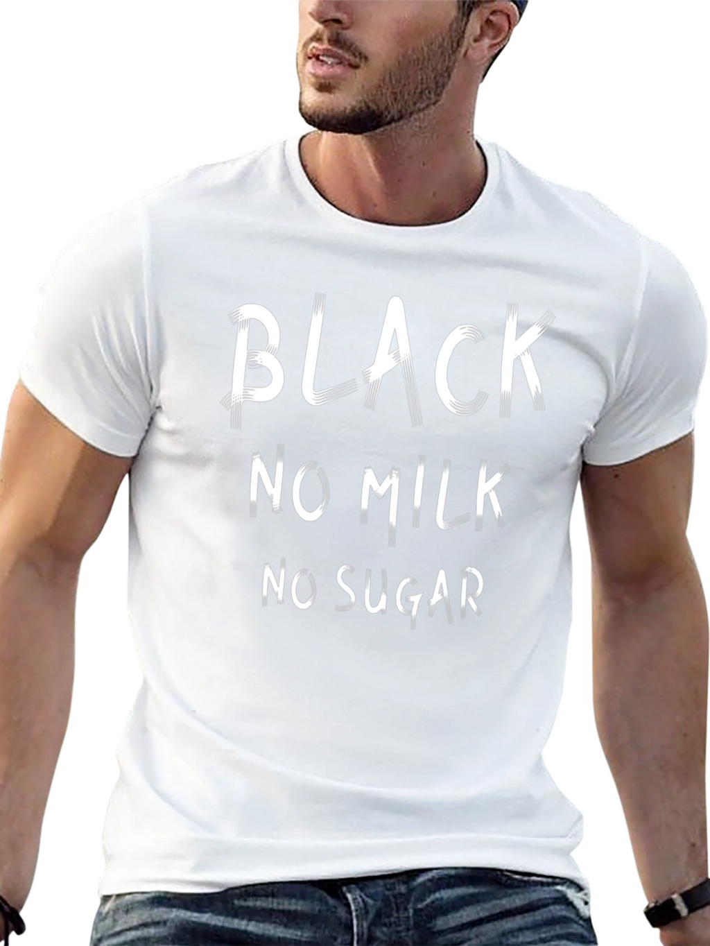 Black No Milk No Sugar Graphic Tee