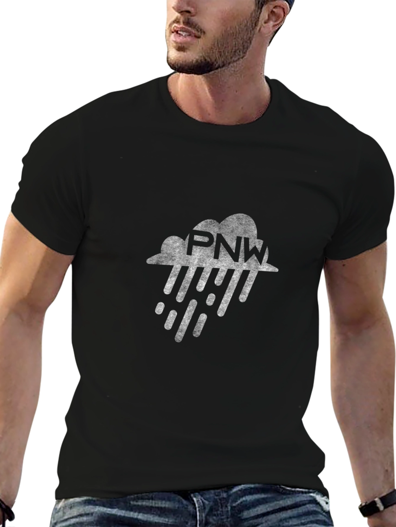 PNW Rain Cloud Black T-Shirt