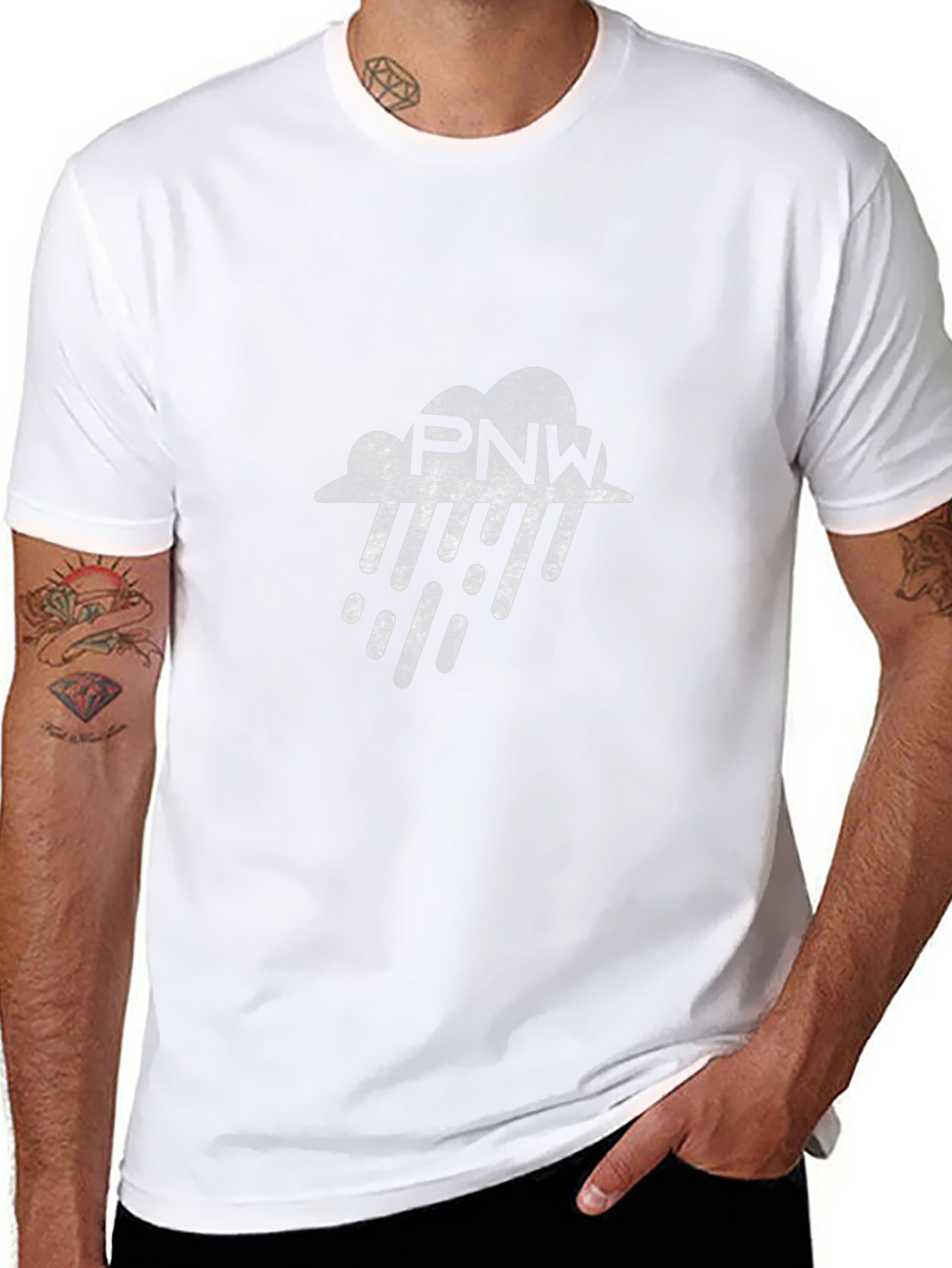 PNW Rain Cloud Black T-Shirt