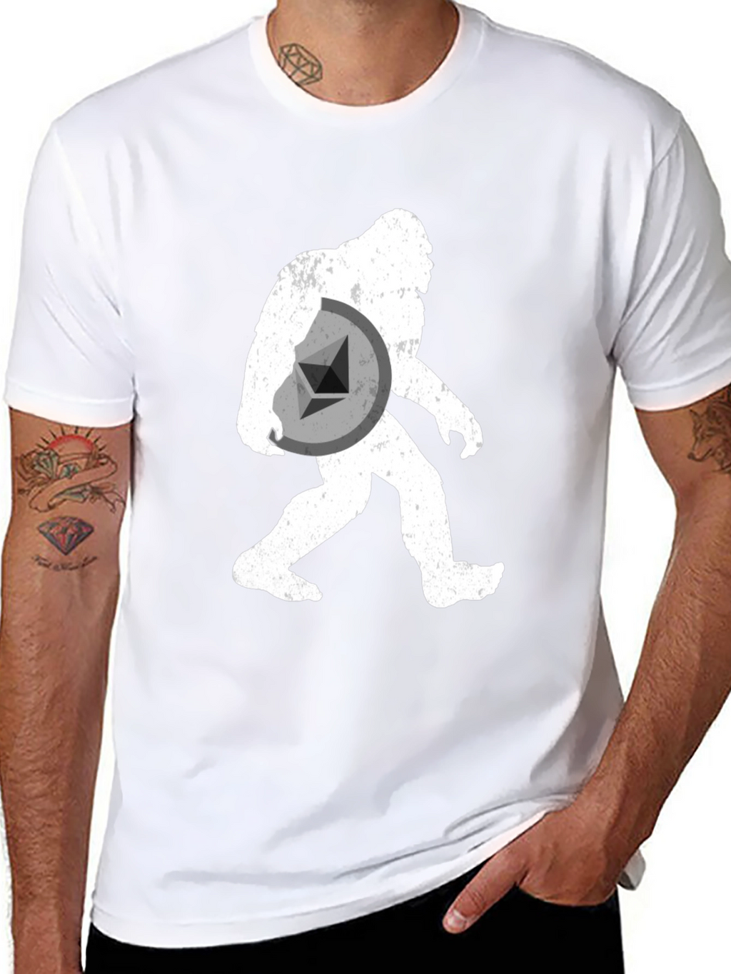 Sasquatch Ethereum Crypto T-Shirt - Black