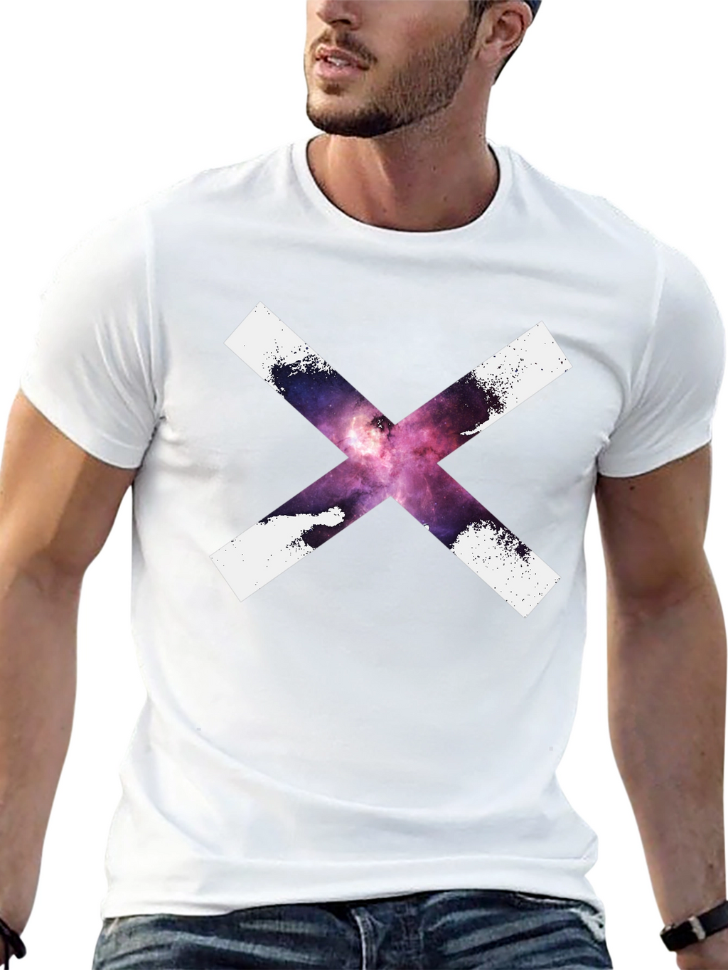 Galaxy X Graphic Tee - Cool Black T-Shirt