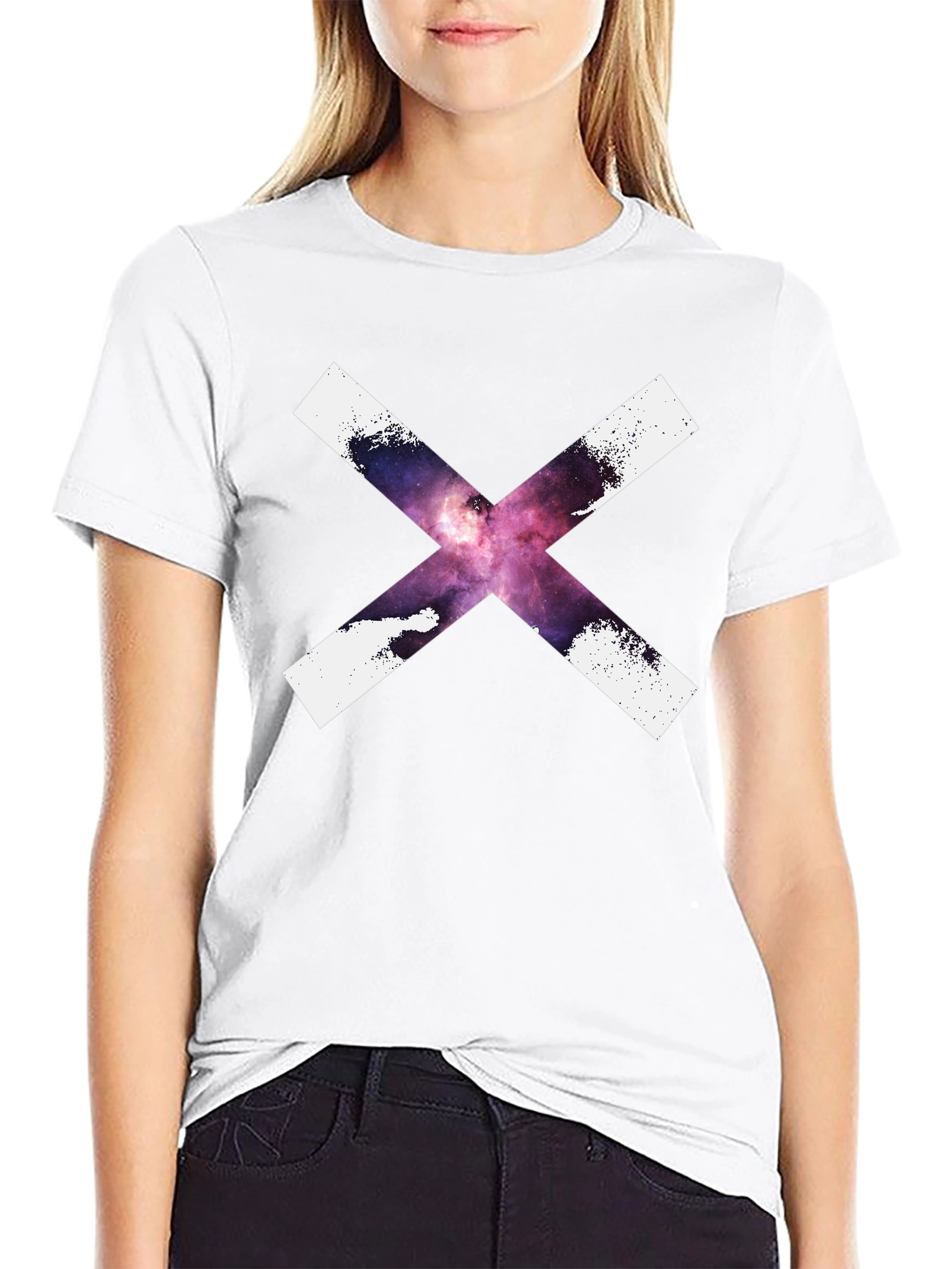 Galaxy X Graphic Tee - Cool Black T-Shirt