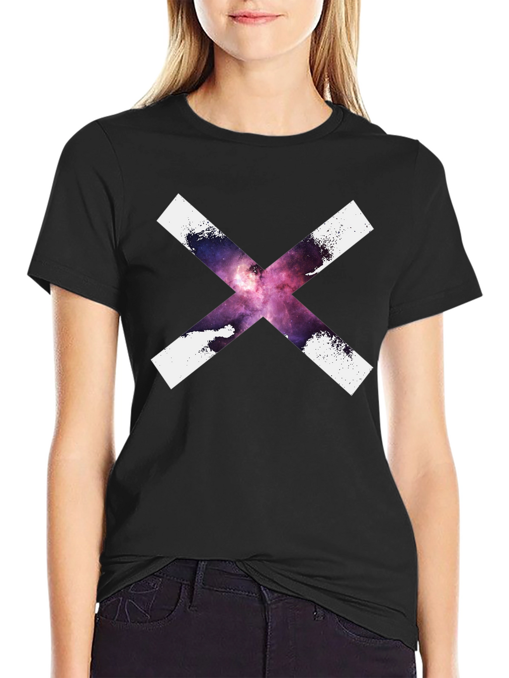 Galaxy X Graphic Tee - Cool Black T-Shirt