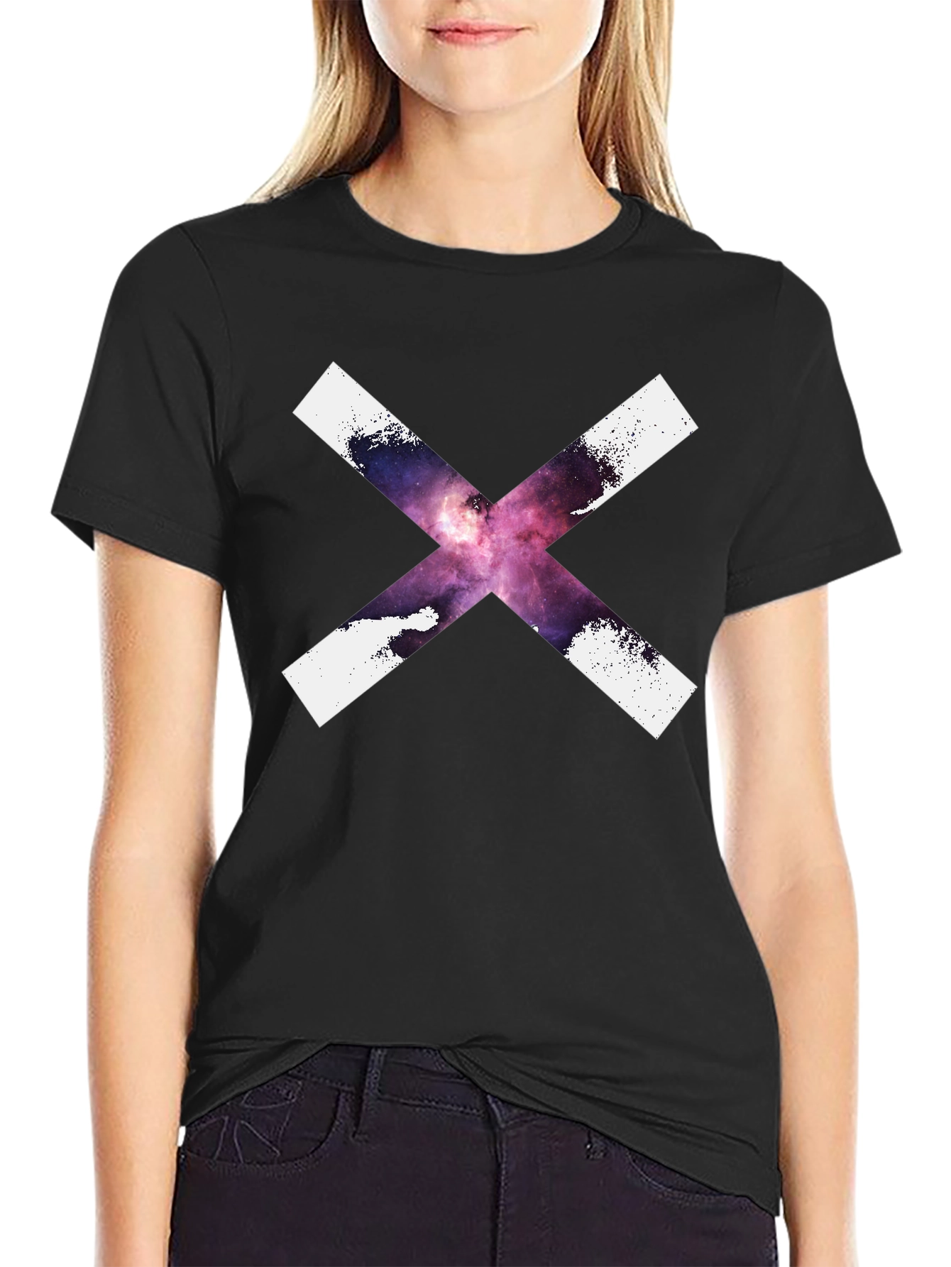 Galaxy X Graphic Tee - Cool Black T-Shirt