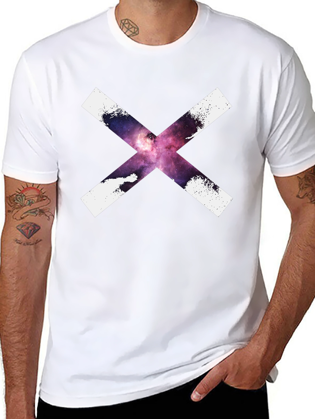Galaxy X Graphic Tee - Cool Black T-Shirt