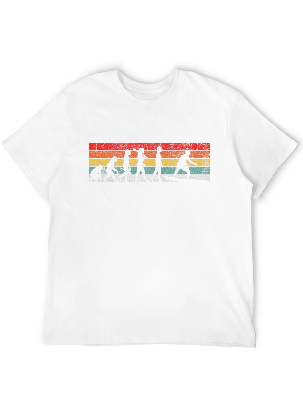 Retro Surfing Evolution Graphic Tee - Black