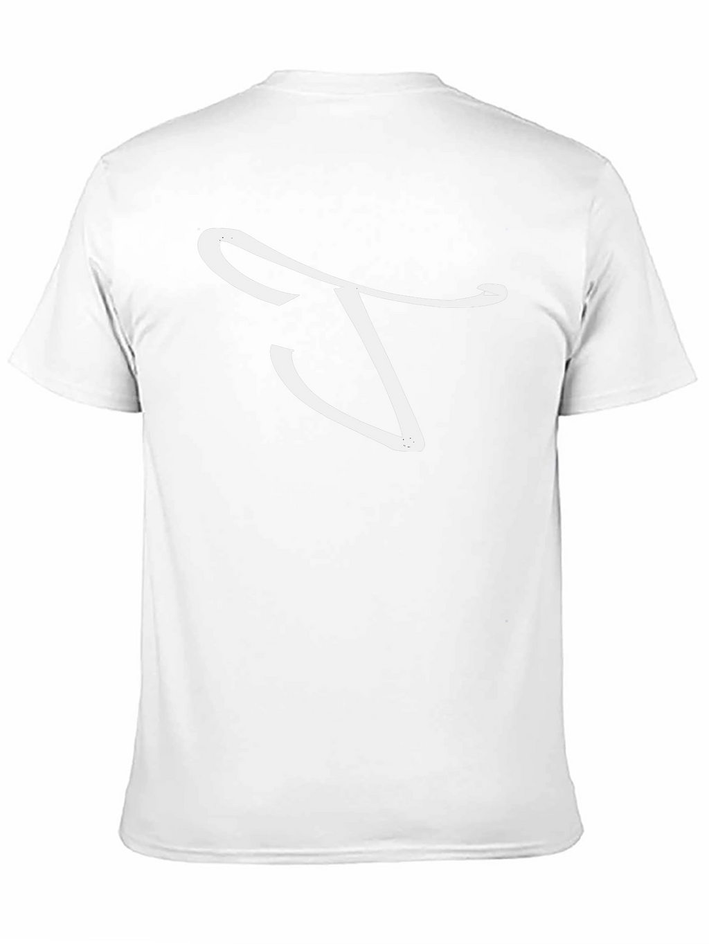 Stylish Black T-Shirt with White Swirl Design