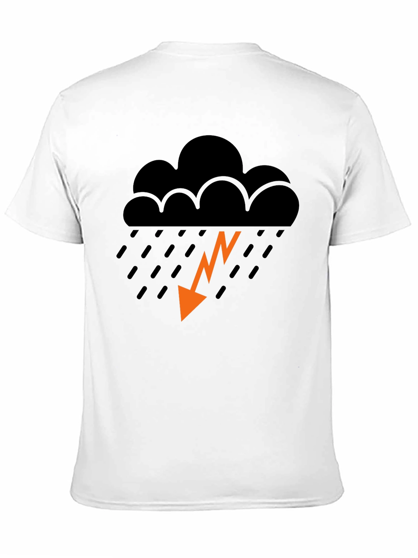 Stormy Weather Graphic Tee - Trendy Black T-Shirt
