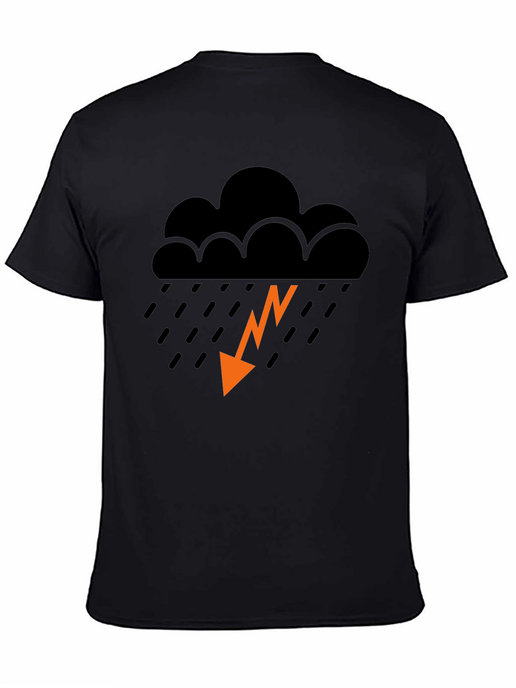 Stormy Weather Graphic Tee - Trendy Black T-Shirt