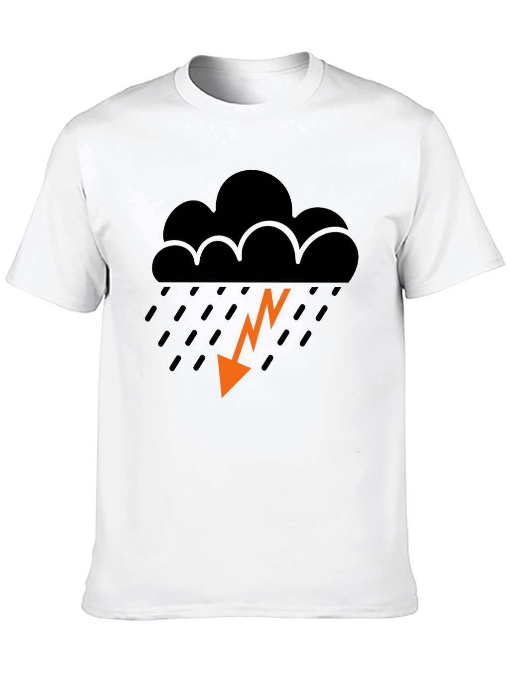 Stormy Weather Graphic Tee - Trendy Black T-Shirt