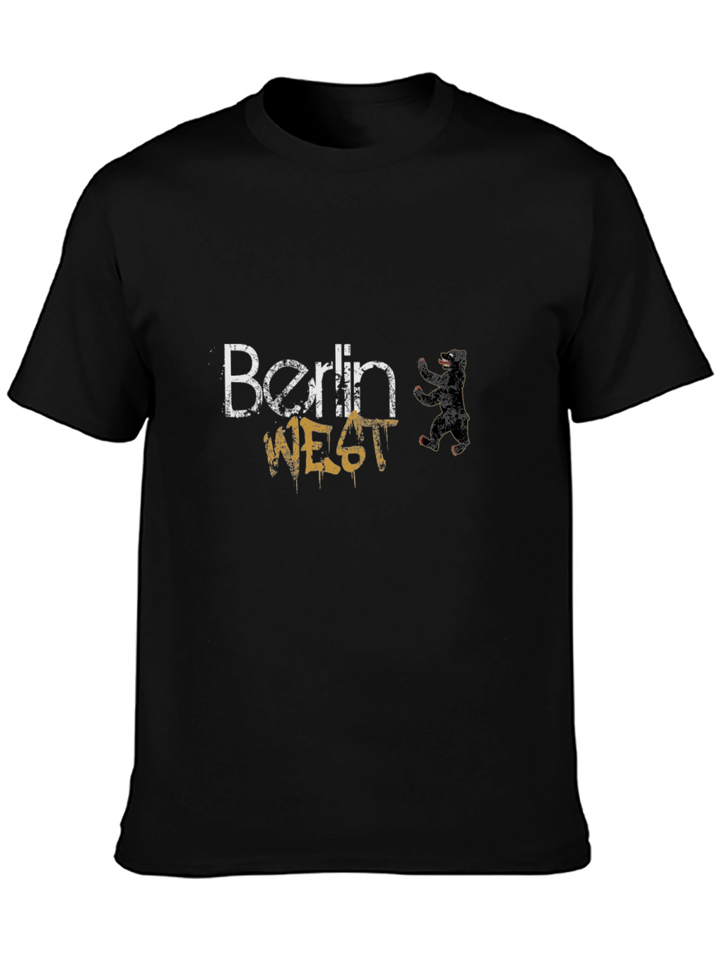 Berlin West Bear Graphic Tee - Modern Casual Style