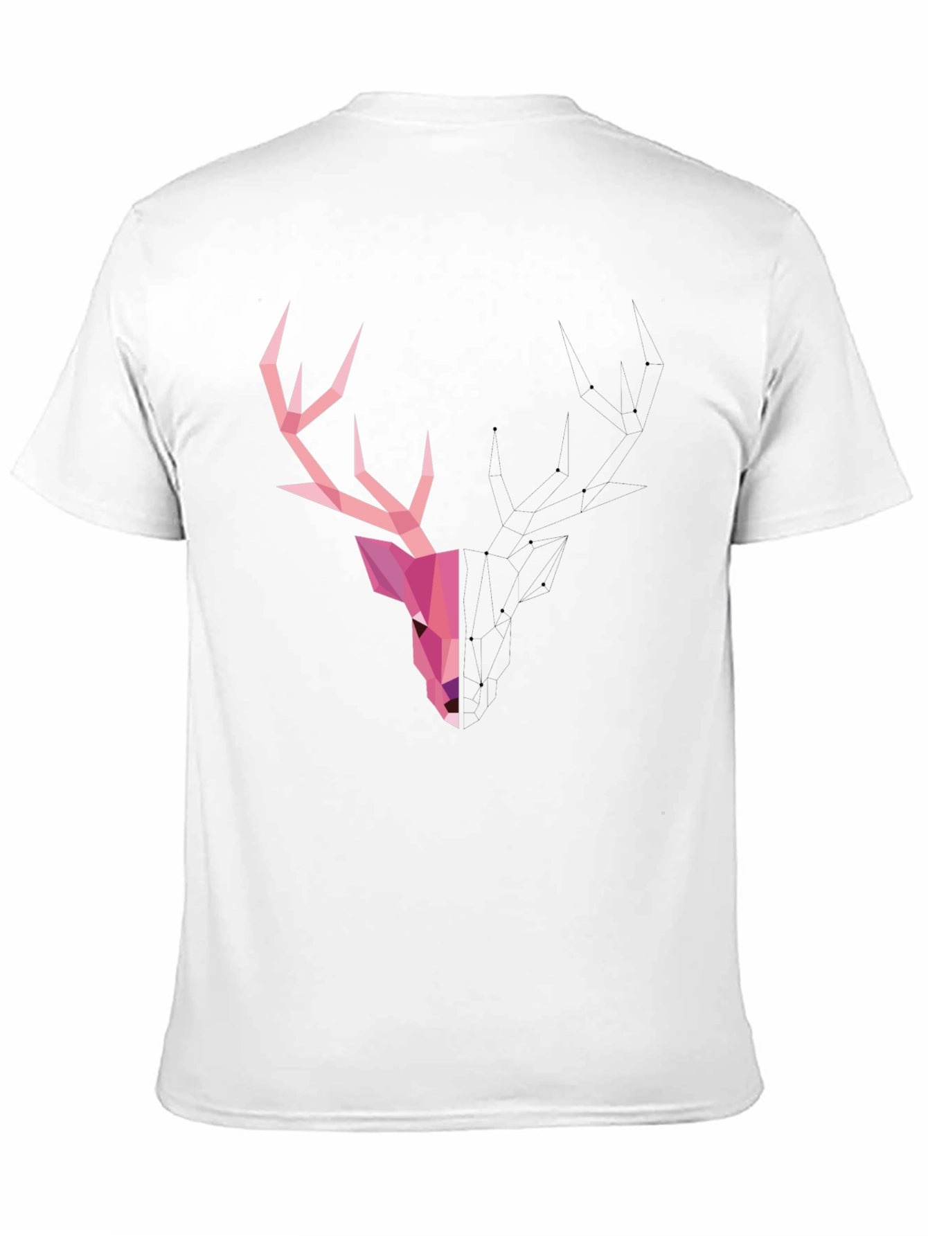 Geometric Deer T-Shirt - Modern Graphic Tee