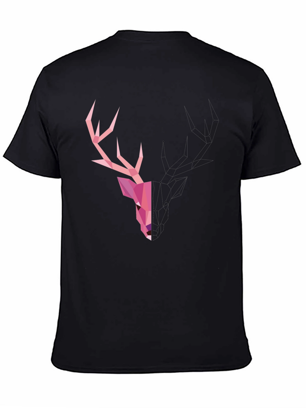 Geometric Deer T-Shirt - Modern Graphic Tee