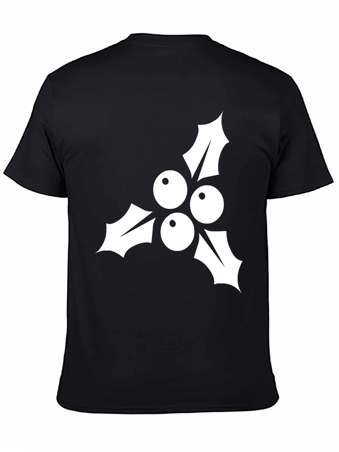 Holiday Holly Graphic Tee - Black T-Shirt
