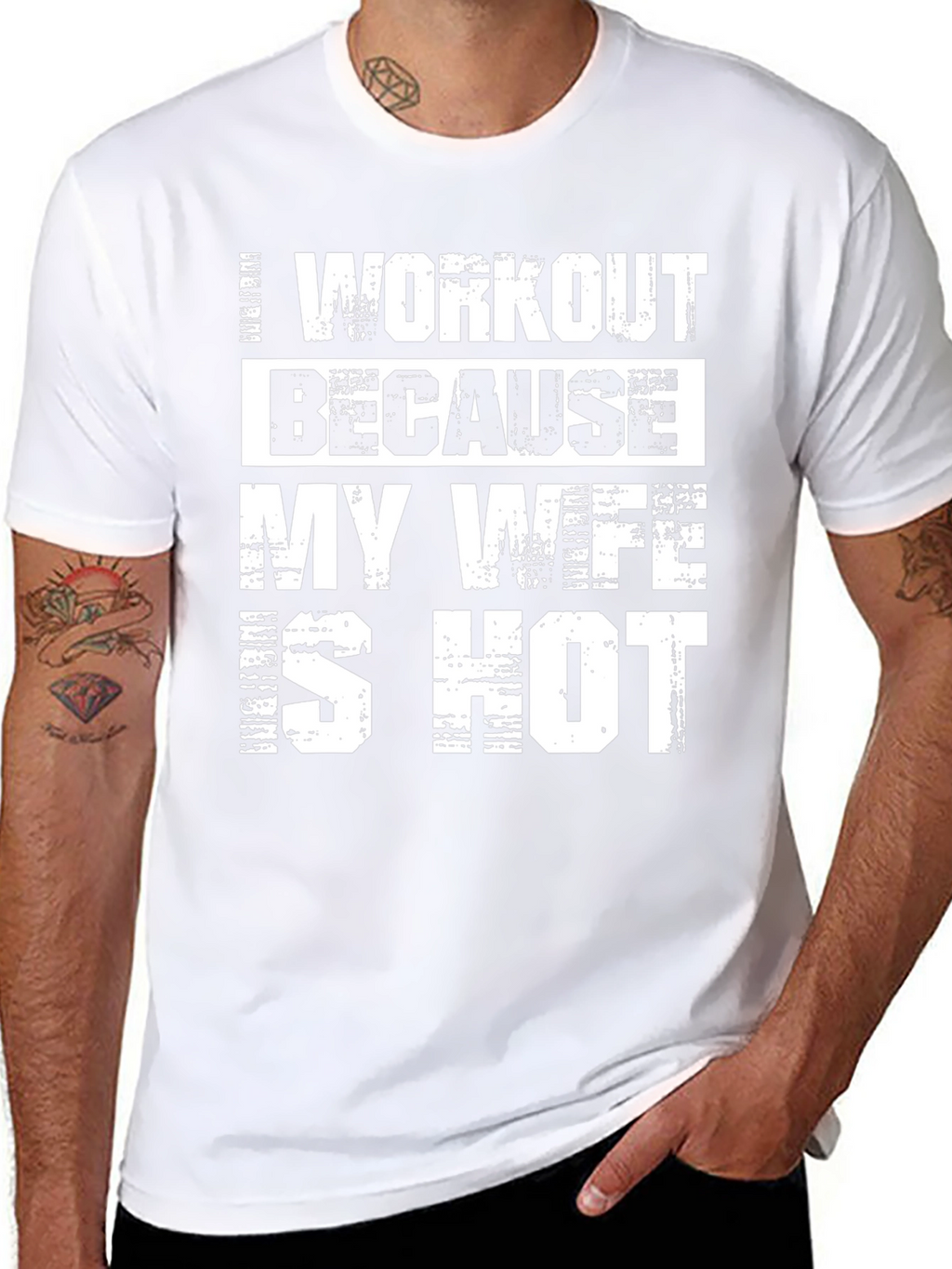 Funny Workout T-Shirt - My Wife is Hot