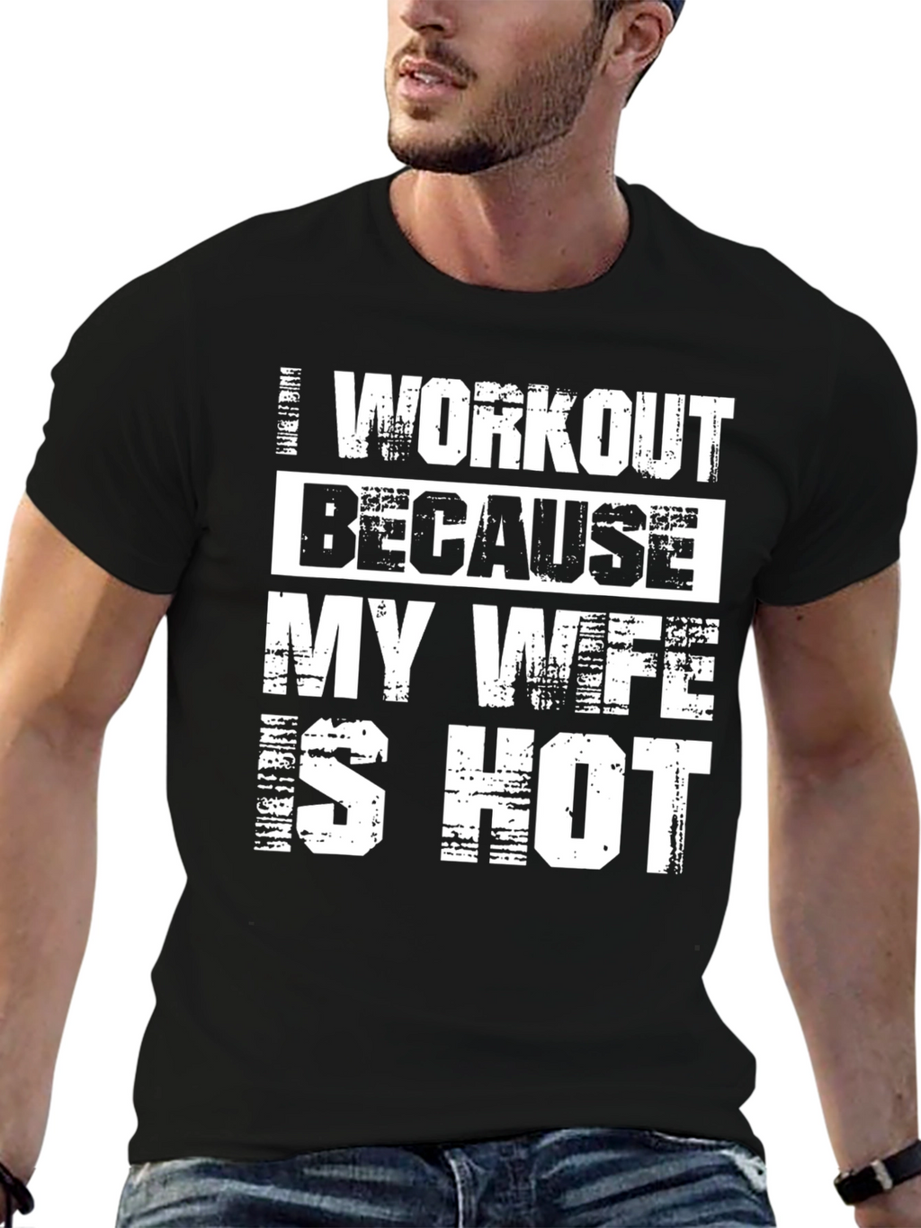 Funny Workout T-Shirt - My Wife is Hot