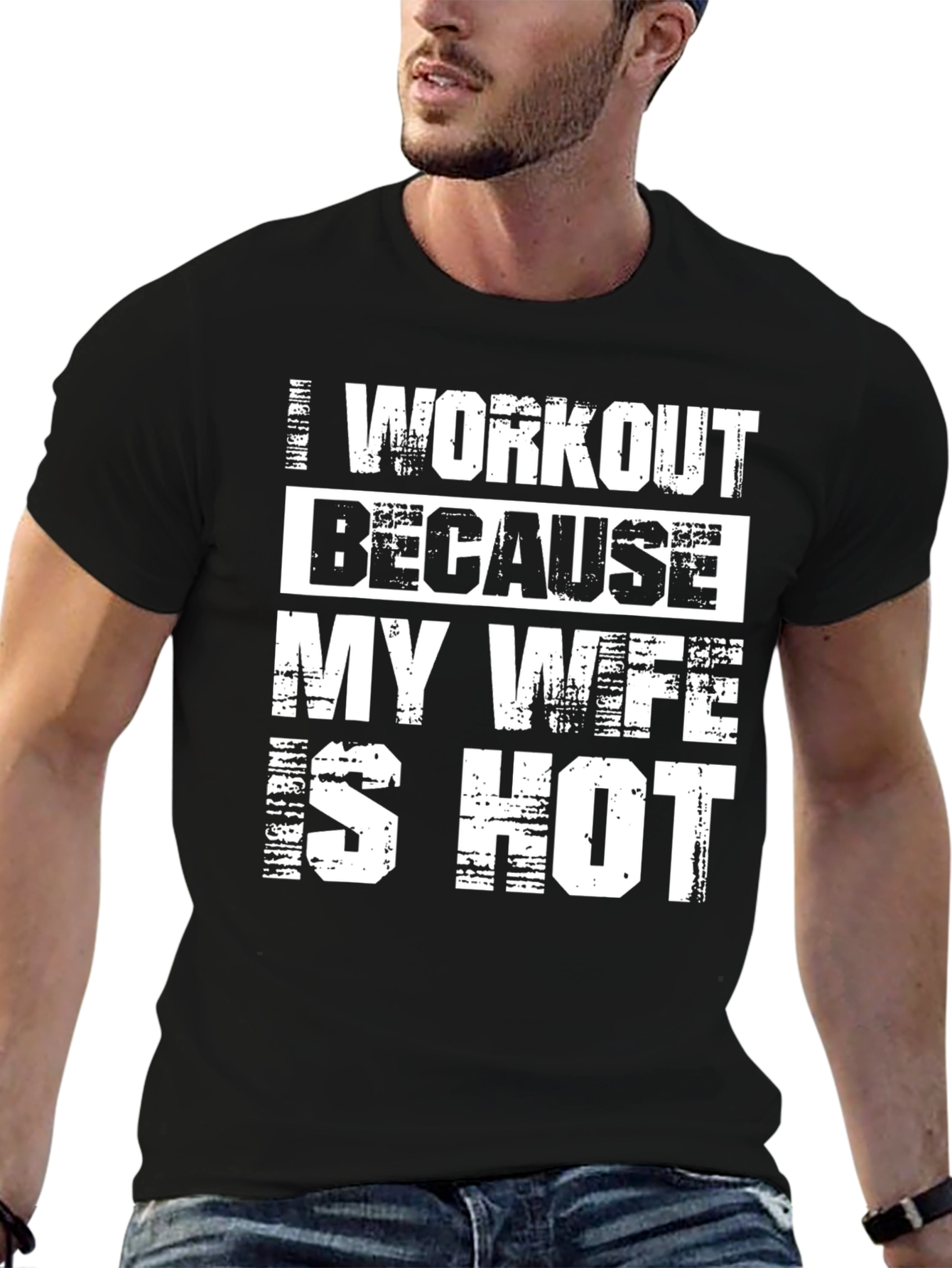 Funny Workout T-Shirt - My Wife is Hot