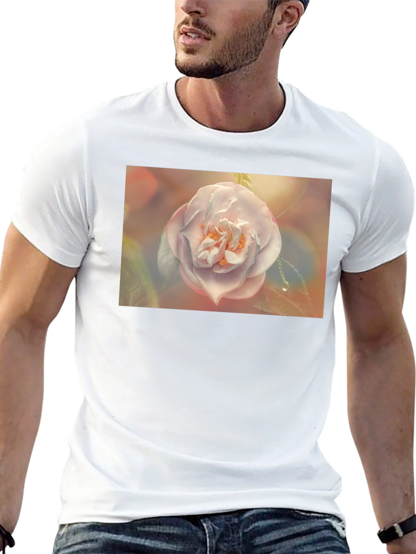 Floral Graphic T-Shirt - Soft Bloom Design