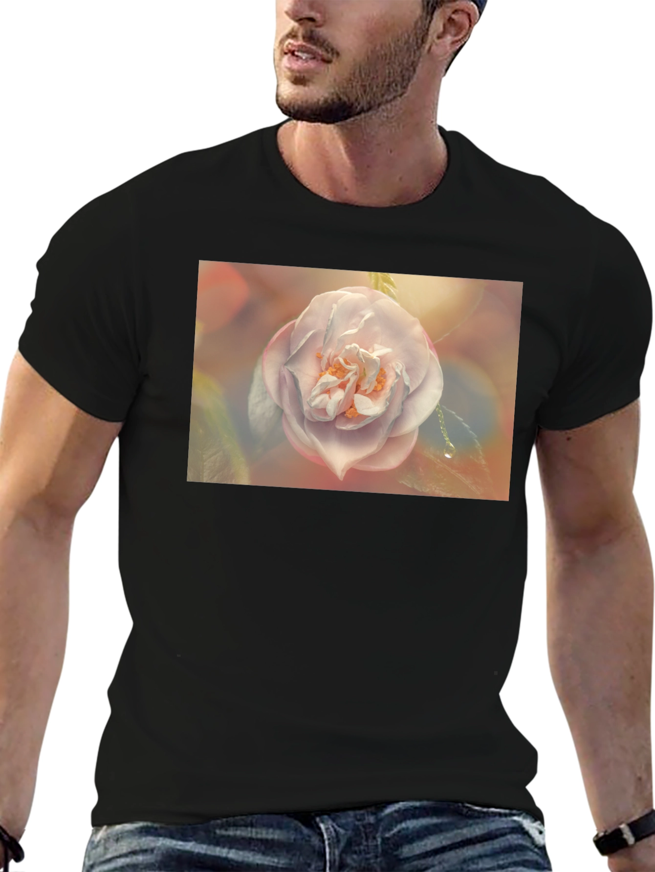 Floral Graphic T-Shirt - Soft Bloom Design