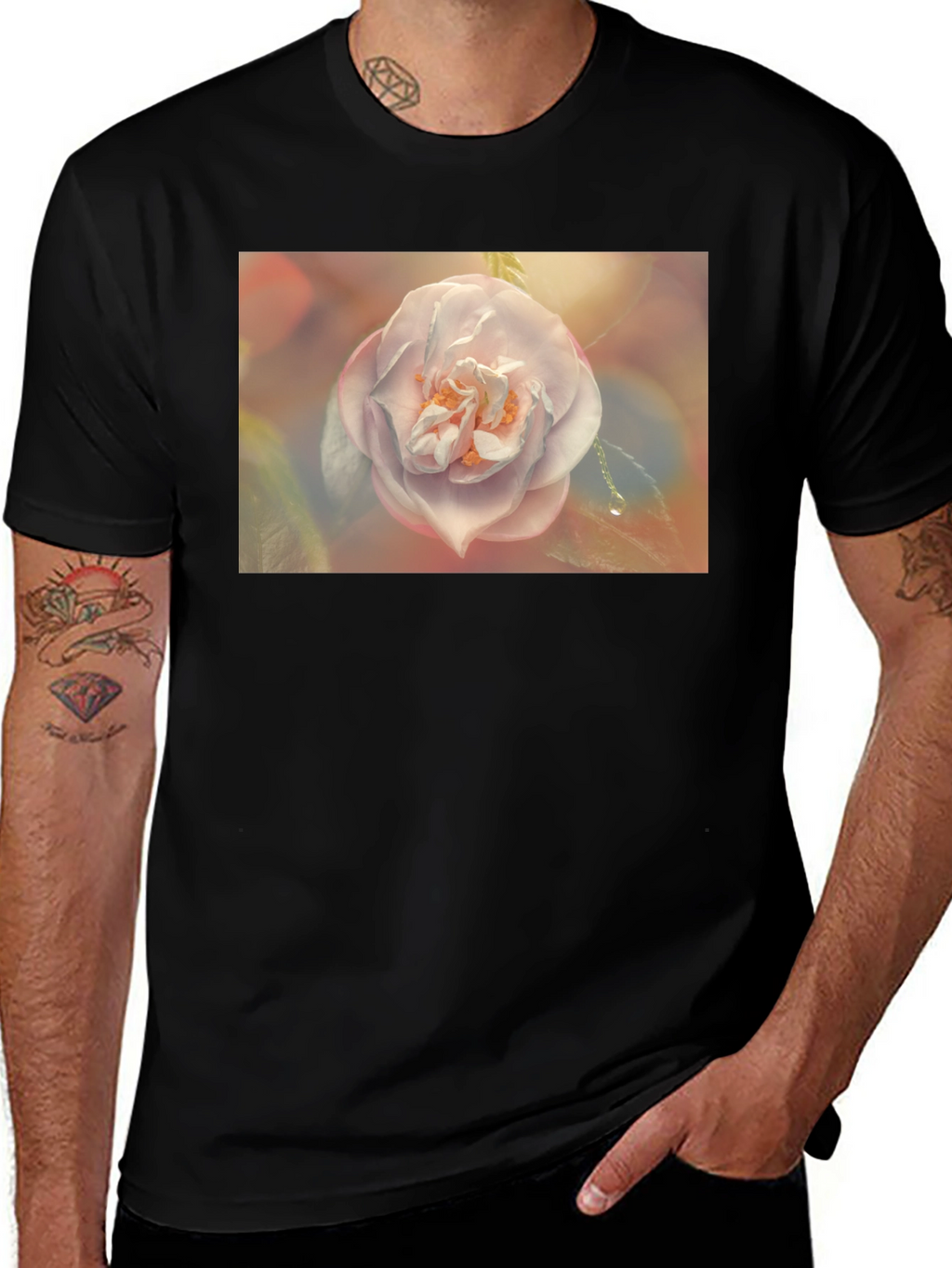 Floral Graphic T-Shirt - Soft Bloom Design