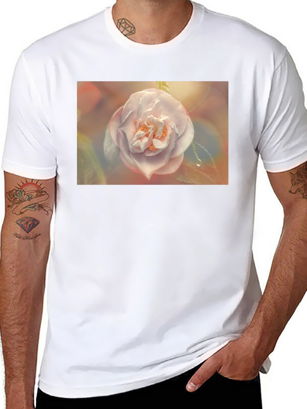 Floral Graphic T-Shirt - Soft Bloom Design