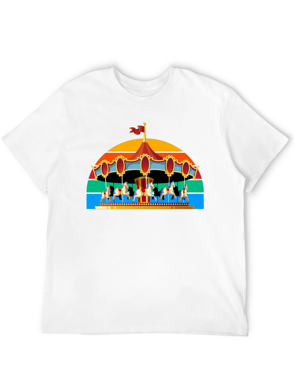Retro Carousel Horse T-Shirt