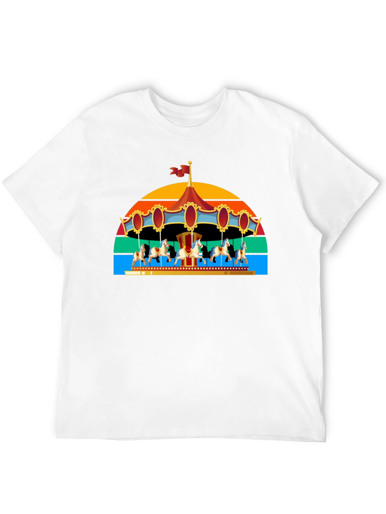 Retro Carousel Horse T-Shirt