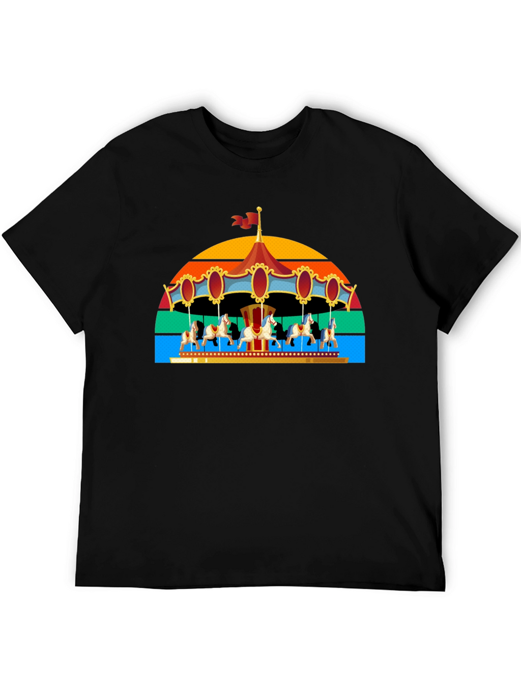 Retro Carousel Horse T-Shirt