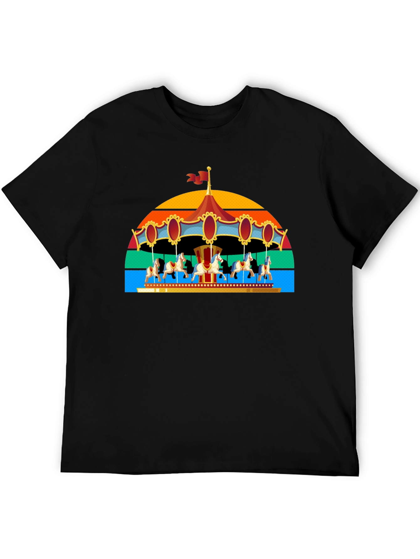 Retro Carousel Horse T-Shirt
