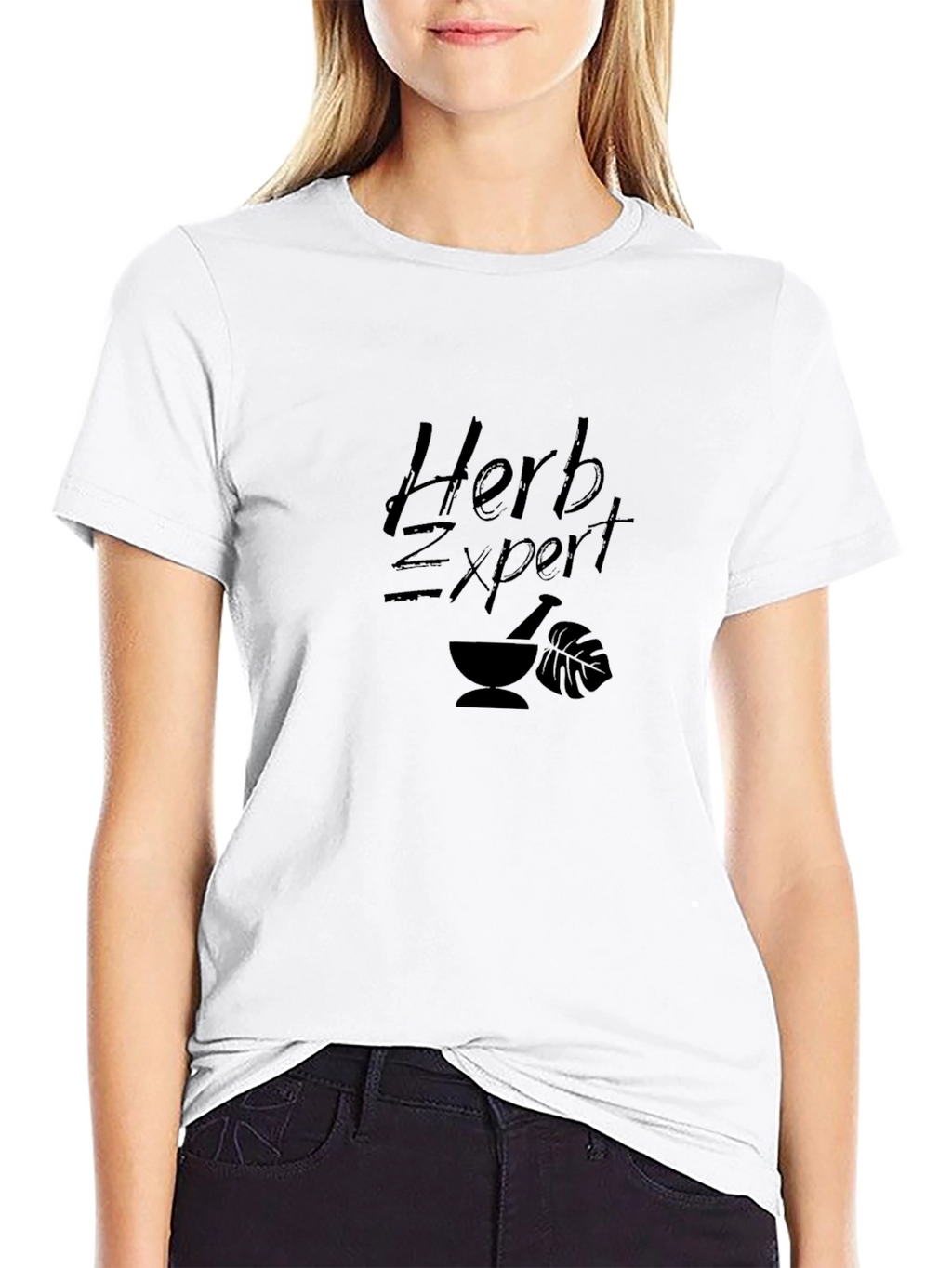 Herb Expert Black T-Shirt - Nature Inspired Design