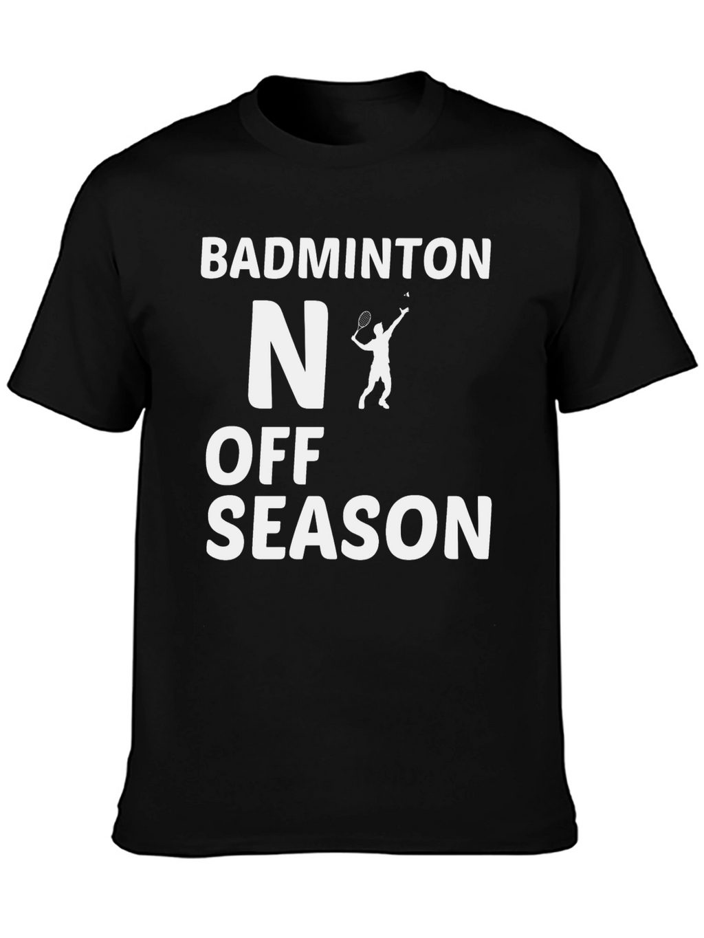 Badminton Off-Season Black T-Shirt