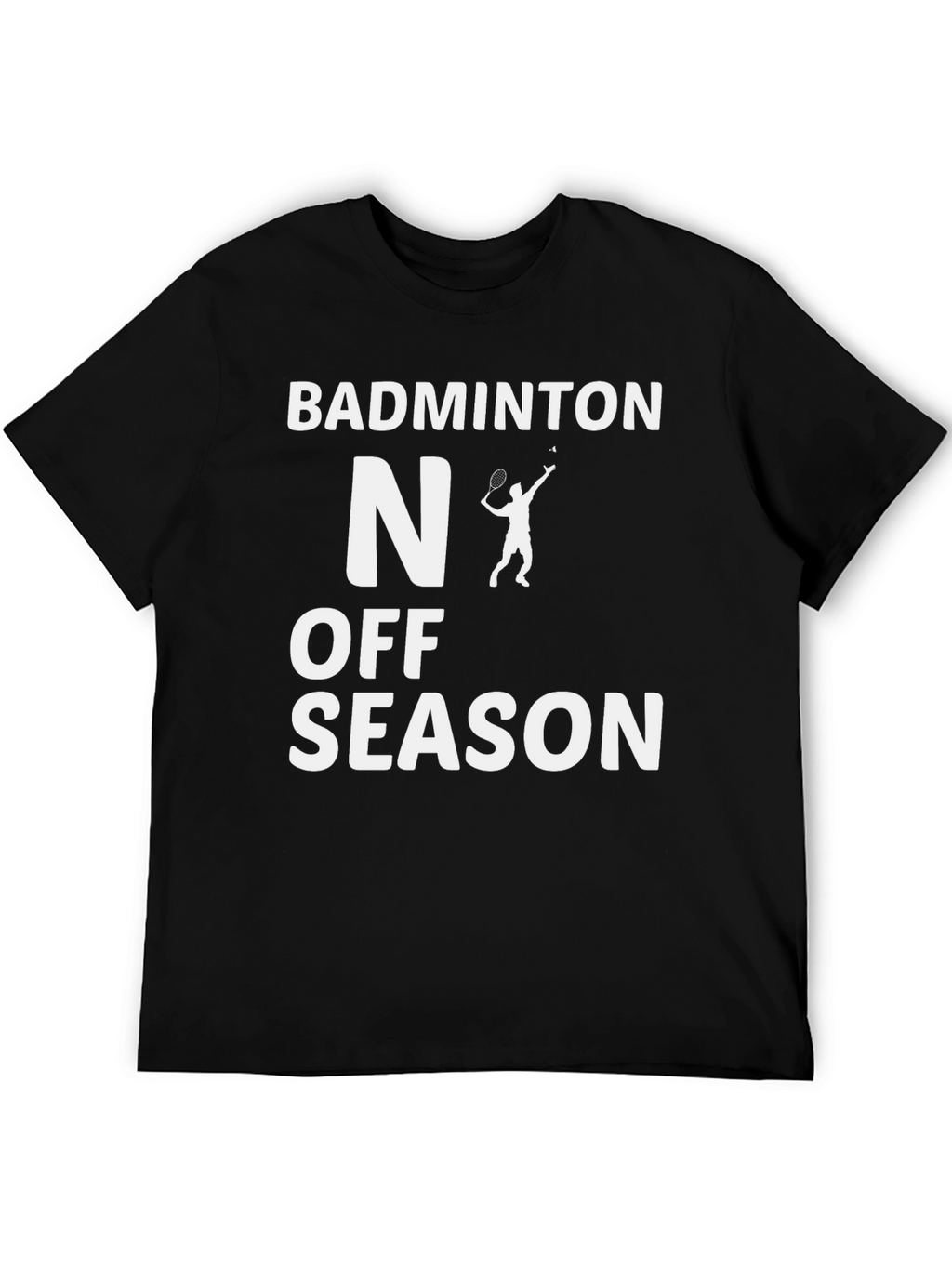 Badminton Off-Season Black T-Shirt