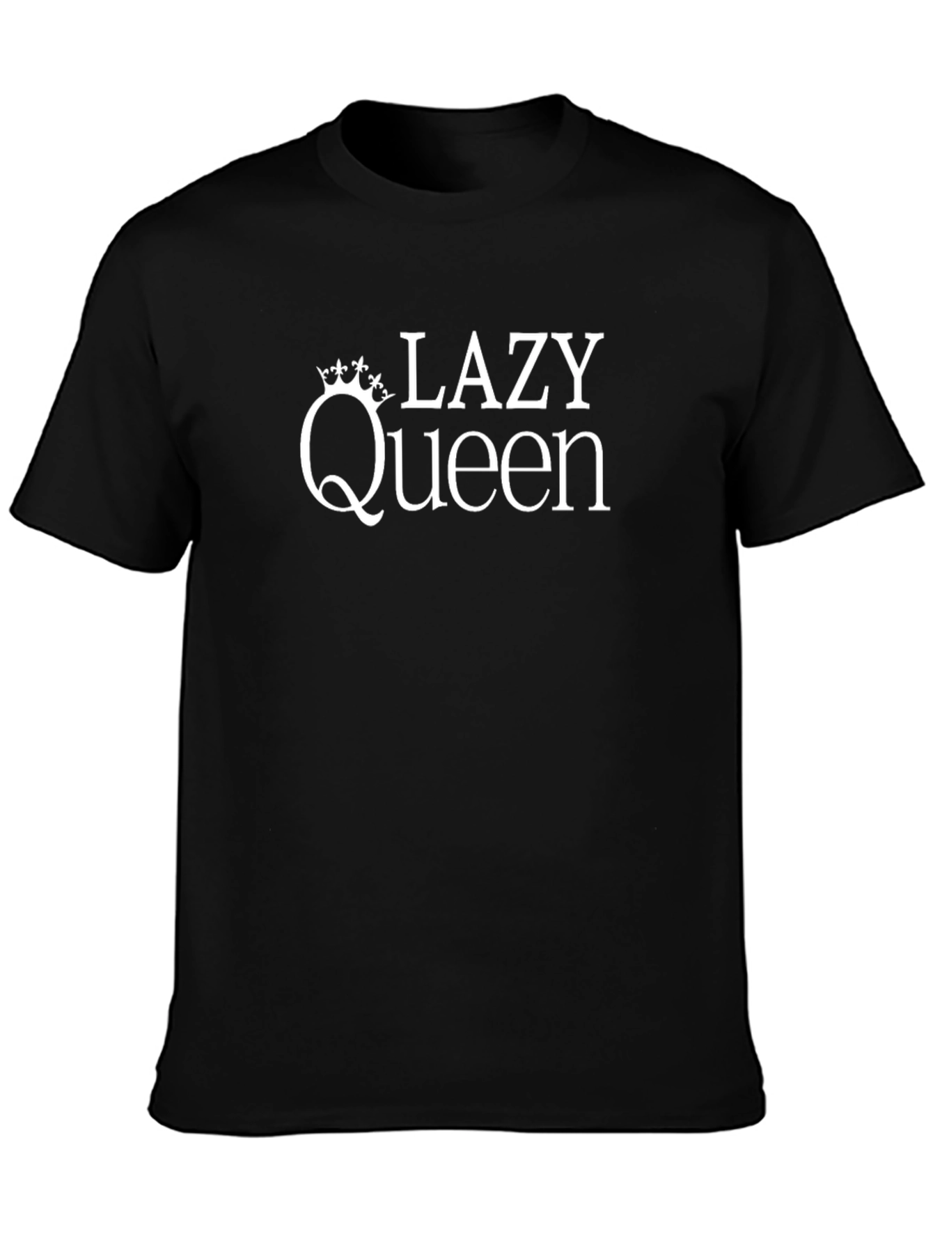Lazy Queen Graphic Tee - Black T-Shirt